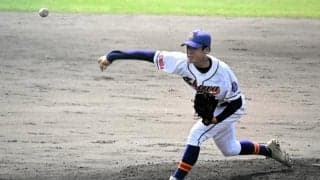 追加点はやれないピンチを2連続三振でしのぐ　昭和学院の宮子投手