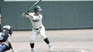 憧れたチームと「運命」の試合　成東・山谷泰成投手が意地の一打