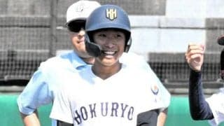 エースはチーム最速　1番打者で俊足生かし攻めた金沢北陵・滝崎投手