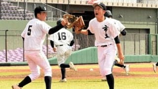 「野球人生でいちばんのバックホーム」　盛岡市立・川上央真選手