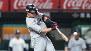 【ロッテ】山口航輝「なんでもいいのでランナーをかえそうと」今季13号は左翼スタンドギリギリ