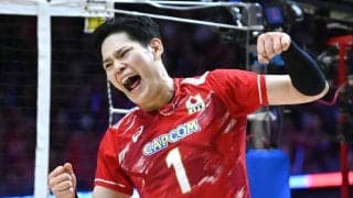 【バレー】日本がセットカウント連取　石川祐希、高橋藍、西田有志のサービスエースがさく裂
