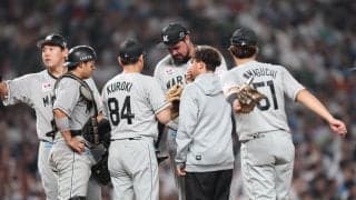 【ロッテ】カスティーヨが緊急降板　無死満塁で１球投げベンチに何か訴えかける　アクシデントか