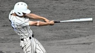 球速150キロのマシン練習で打力増す　兵庫工・浜辺選手が4安打