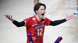 高橋藍が両軍最多２６得点　日本９戦全勝で決勝大会進出　イタリアとの死闘に終止符で激しくシャウト