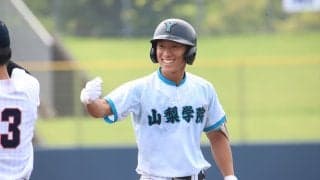 山梨学院が駿台甲府下してベスト4進出！打線が10安打7得点、投手陣もわずか4安打に抑えて7回コールド勝ち【山梨】