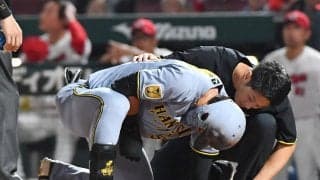 【阪神】乱闘寸前に骨折　因縁カードで１試合３死球　藤川監督がグラウンドに出て緊張走る