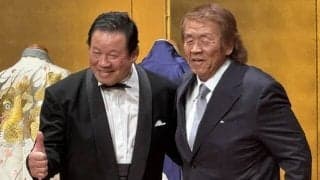 長州力、「デビュー５５周年パーティー」藤波辰爾へエール「信念を最後まで貫いて…まだまだ大丈夫です」