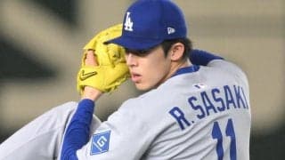 佐々木朗希が球団新記録の快投　１００マイル超がなんと２１球　６回途中１失点　２カ月ぶり勝利ならずもメジャー移籍後最速の１６３・８キロマーク