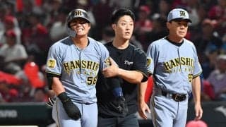 【阪神】前川右京が「右肩甲骨骨折」で痛恨の離脱　17日広島戦で死球受け　再昇格後は打撃好調も…