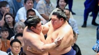 両横綱は勝つ　綱取りの霧島、大関復帰目指す安青錦はともに６勝目　カド番の琴桜は４敗目　勝ちっ放しは消え、１敗は霧島ら７人