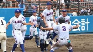 明秀日立が土浦日大にサヨナラ勝ち！春王者下しての8強入りに金沢監督｢野球は怖い｣｢選手に感謝です｣【茨城】