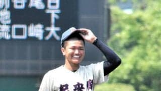 長期の体調不良のりこえ、両親の支え力に　紀央館・西綾月投手が好投