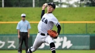 足つり、球速出なくても　風格漂うたたずまい　致道館の広田郁哉投手