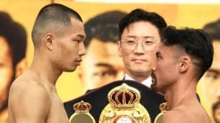 【ボクシング】増田陸「明日は世界チャンピオンになります」　比嘉大吾と１２秒フェースオフ「いい目をしていた」…２０日ＷＢＡバンタム級王座決定戦
