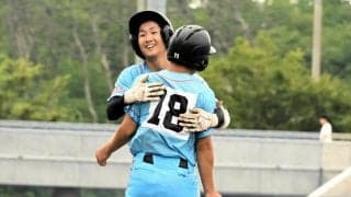 G・G佐藤さんに教わった笑顔　新屋・岡田選手、最終回に意地の安打