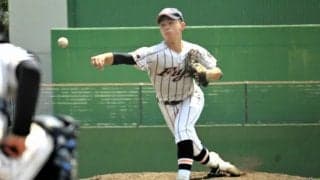 自己最速142キロ出た富士市立・臼井投手　五回参考で無安打無失点