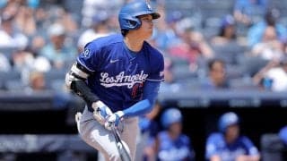 大谷翔平、左ひざ100％ではない状態で強烈先制打を含む２安打２打点　ダブルヘッダー第１試合