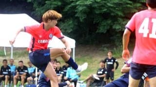 【Ｊ２磐田】新加入・ＦＷ太田龍之介が古巣の甲府相手に先制弾「成長した姿を見せたいと思っていた」練習試合全４試合連続得点で存在感…第２次キャンプ３日目