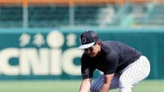 阪神ドラ１・立石が試合前練習で二塁ノック「引き出しが増える」「若手の力がちょっとでもうまく働けば」