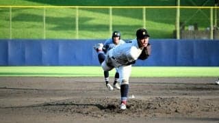 最速144キロ「この直球で最後まで」　甲府工のエース・山下投手