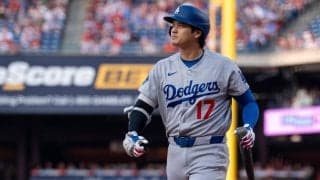 大谷翔平、タイミング外され二ゴロ　４戦ぶり＆後半戦初本塁打狙うフィリーズ戦