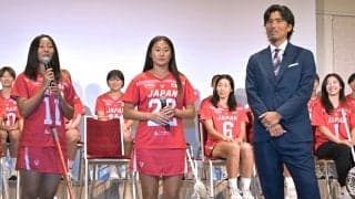 【ラクロス】１２０年ぶり五輪復活　元サッカー日本代表の中沢佑二氏の愛娘こころ、ねがいがメダル宣言　ねがいの願いは「メダルを獲ること」　世界選手権に向け女子代表が会見