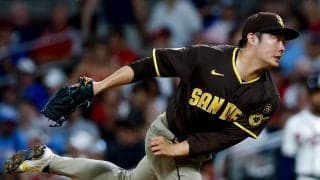 パドレス松井裕樹が５ホールド目、２/３回を無安打１失点２四球　パドレスは快勝