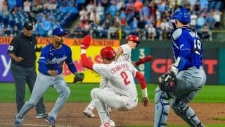 フィリーズがまさかの幕切れでドジャースに惜敗「まずかった」走塁ミスで試合終了