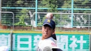 大商大高が準々決勝進出　１４６キロ右腕の浅岡が２失点完投