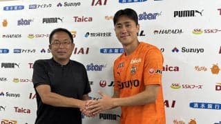 【Ｊ１清水】元韓国代表ＭＦ元斗才が入団会見…新背番号６「タイトル獲得に貢献したい」