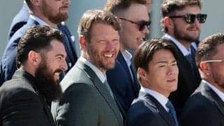 ドジャースのホワイトハウス訪問に引退カーショー氏も参加　トランプ大統領は引退を知らずに質問