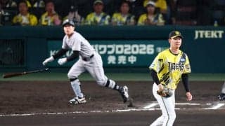 【阪神】痛い！３番手の及川雅貴が佐々木にバックスクリーン左にソロ被弾