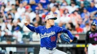 山本由伸が日米通算１００勝目権利得て降板　６回１失点、走者出しながらも粘投