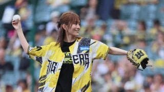 【阪神】虎党の山本彩がノーバウンド投球「こんなに緊張したかな…」連覇目指す藤川阪神にエール