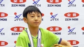 卓球・全農杯、ホープス男子は小林俊晴が激戦勝ち抜き初Ｖ「最後まで楽しくできた」