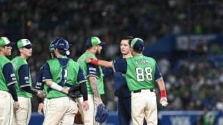ヤクルト競り負け連勝３で止まる　３点差追いつくも勝ち越せず　九回にキハダが失点　前半戦は４４勝４７敗１分け