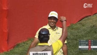 【動画】松山英樹18番チップインイーグルで「64」3位タイフィニッシュ【3Mオープン4日目ハイライト】