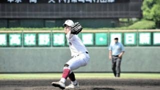 エースで4番、最後まで　敗れても悔いなし　耐久・野崎投手