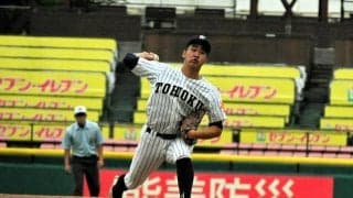 継投策の東北、和泉投手が「高校初」の完封　我妻監督は「120点」