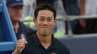 錦織圭　約１年２か月ぶりのツアー本戦勝利　商竣程相手に一度も自分のサービスゲームを失わずフルセット勝利