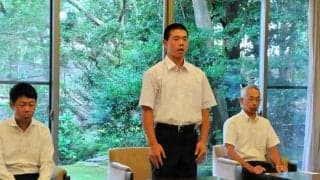 初の8強「はつらつプレーでめざす」　滋賀・八幡商　甲子園へ激励会
