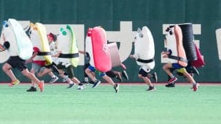 【球宴】オールスターでも「すしレース」開催　“無双”コハダ勝利にヤク・キハダも笑顔 ！？ 