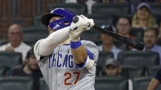 鈴木誠也が４試合連続安打　初回に右前打放つ