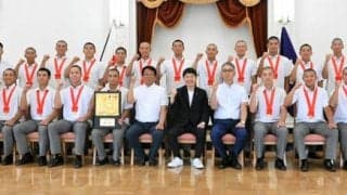 健大高崎の選手たちが知事と面会　「優勝旗へチーム一丸で」と決意