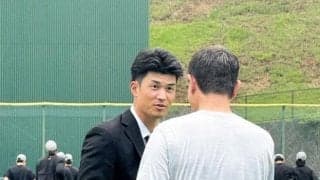 古巣へ復帰の若林　トレード通告の瞬間を振り返る「どこの球団かなという気持ちと、少しの悔しさと」　スーツ姿で巨人ナインに別れのあいさつ