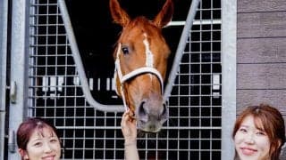 今村聖奈騎手が夏休み中のオークス馬を訪問 GI初制覇を「やってしまったな」と回顧