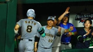 【球宴】これがファイナリストの貫禄だ！全セ佐藤輝明と細川成也が連弾　北陸の野球ファン笑顔