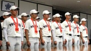 東筑、9年ぶり甲子園「魂込めて」知事が激励　来月5日選手権開幕
