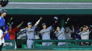 【球宴】阪神中野拓夢、代打で左前打「楽しみながらできる試合なので、いい休みに…」